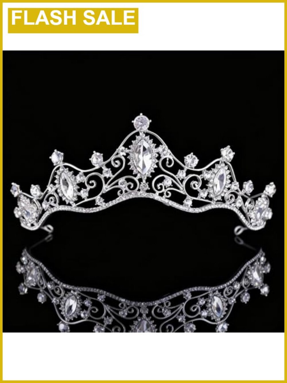 Rhinestone Crystal Tiara Headband Princess Crown for Wedding Prom Pageant